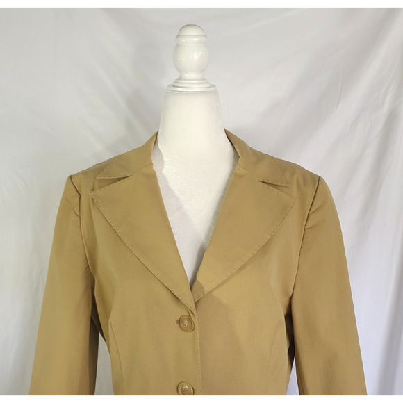 Sold! Piazza Sempione Light Brown Button Up Women's Blazer IT 48 US 12 - Picture 2 of 5